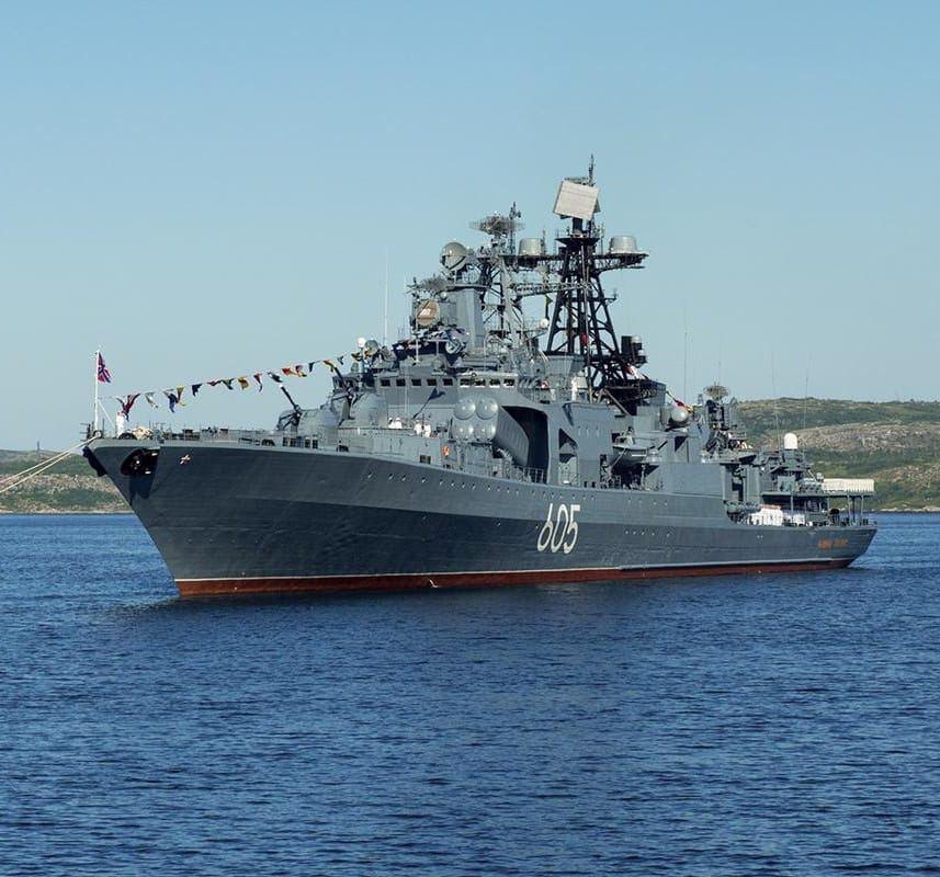 "The Russian large anti-submarine ship "Admiral Levchenko" is on fire in the Barents Sea", says the spokesman of the Navy of the Ukrainian Armed Forces