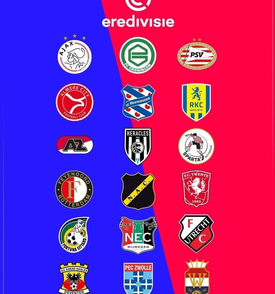 Eredivisie and KKD teams 2024/25