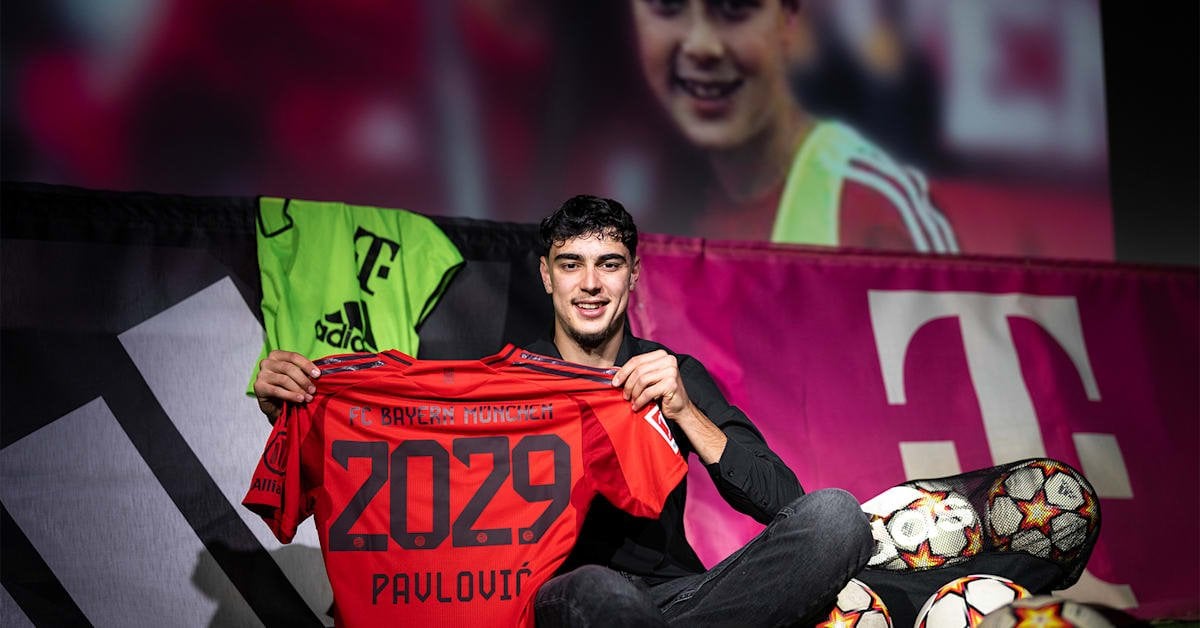 FC Bayern verlängert mit Aleksandar Pavlović bis 2029