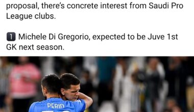 Looks like Tek might be leaving, Do Gregorio as first GK and Perin as second
