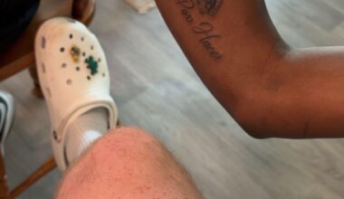 Me and my boy got matching tattoos. Hala Madrid!
