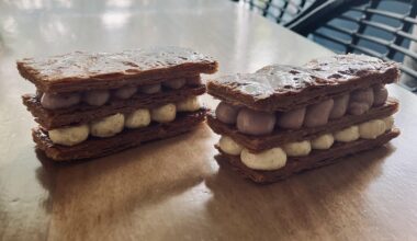 Millefeuille Vanille/Framboises (Allez voter !)