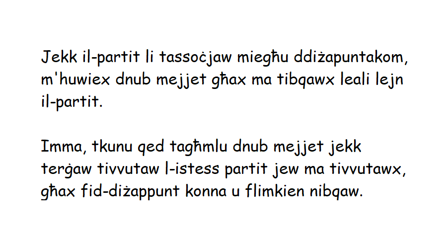 Fid-diżappunt konna u flimkien nibqaw.