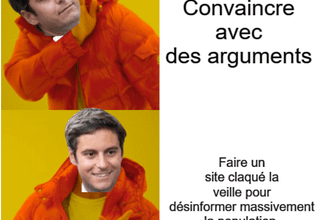 La c'est même plus drôle, c'est de la désinformation et c'est pathétique.