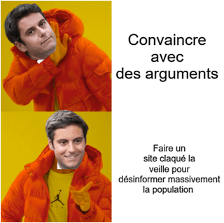 La c'est même plus drôle, c'est de la désinformation et c'est pathétique.