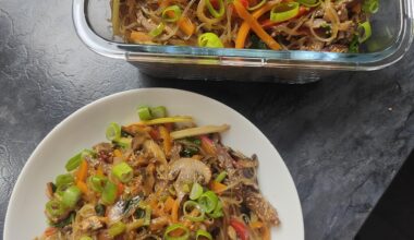 Japchae (homemade) in Berlin, Germany