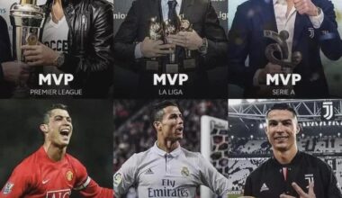 Cristiano Ronaldo is the ONLY player in football HISTORY to become Top Scorer and Player of the Season in the Top 3 European Leagues