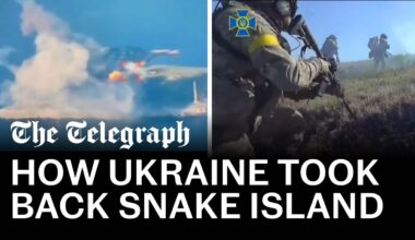 Unseen footage shows how Ukrainian forces took Snake Island back from Russia
