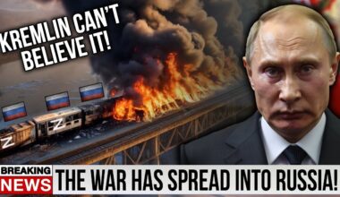 Massive Strike! Ukrainians cut off the most important Russian railway & blew up train inside Russia!