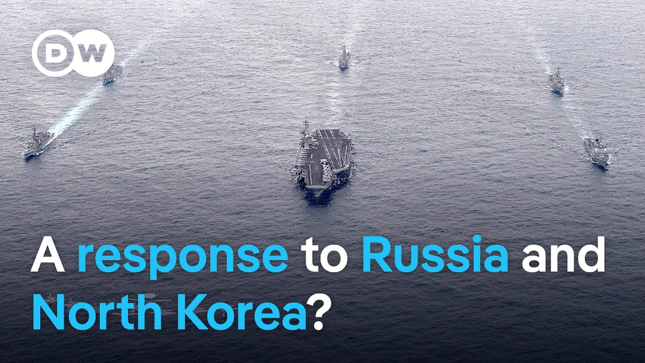 US, South Korea, Japan hold joint large-scale military drills in East Asian waters | DW News