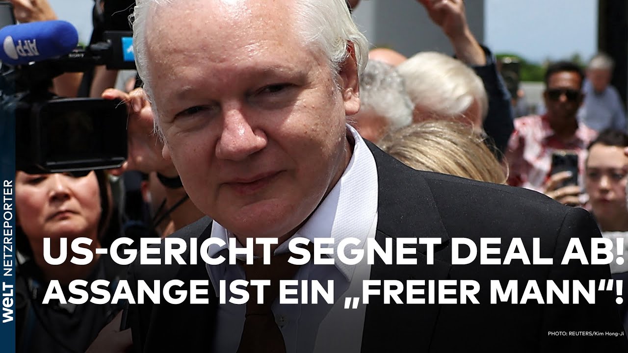 JULIAN ASSANGE: US-Gericht segnet Justiz-Deal ab - Wikileaks-Gründer ist ein "freier Mann"!