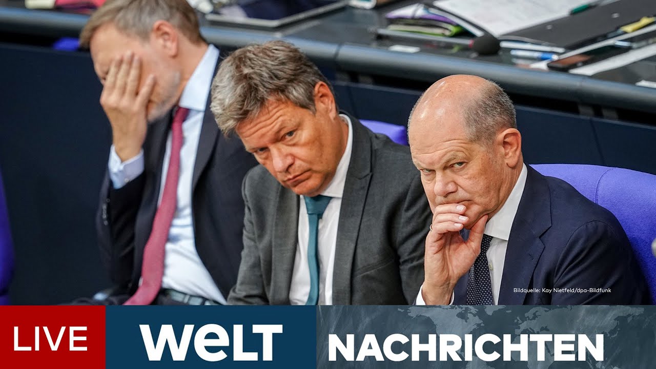 BUNDESHAUSHALT 2025: Ampel am Ende? - Woche der Wahrheit für Regierung | WELT Stream