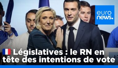 Elections législatives 2024 : le RN reste en tête des intentions de vote | euronews 🇫🇷