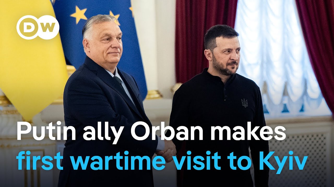Hungary's Orban urges cease-fire on Kyiv visit but is Zelenskyy interested ? | DW News