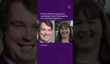 Conservatives withdraw support for candidates under investigation over betting allegations