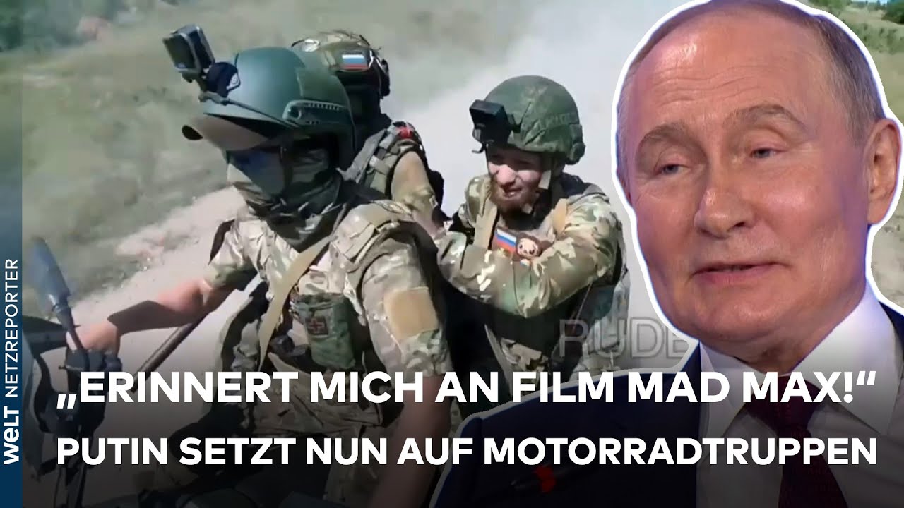 PUTINS KRIEG: "Skurril! Erinnert mich an Film Mad Max!" Russen setzt nun auf Motorradtruppen