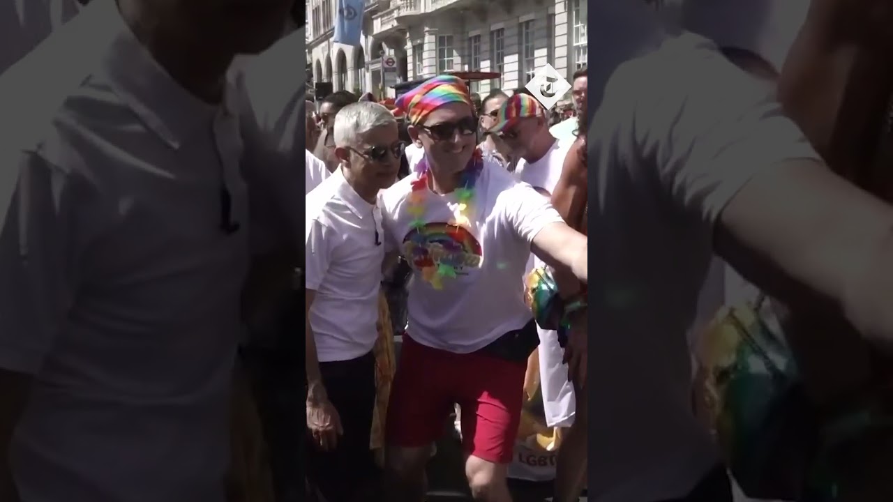 Mayor Sadiq Kahn joins the Pride in London parade