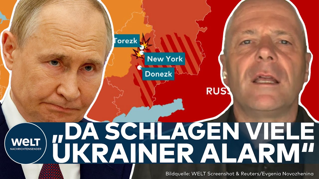 PUTINS KRIEG: Russen brechen in Torezk durch! Ukrainer befürchten "substanzielle Niederlage"