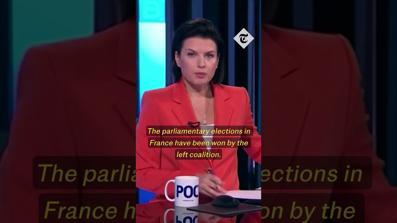 Russian media report on French election results