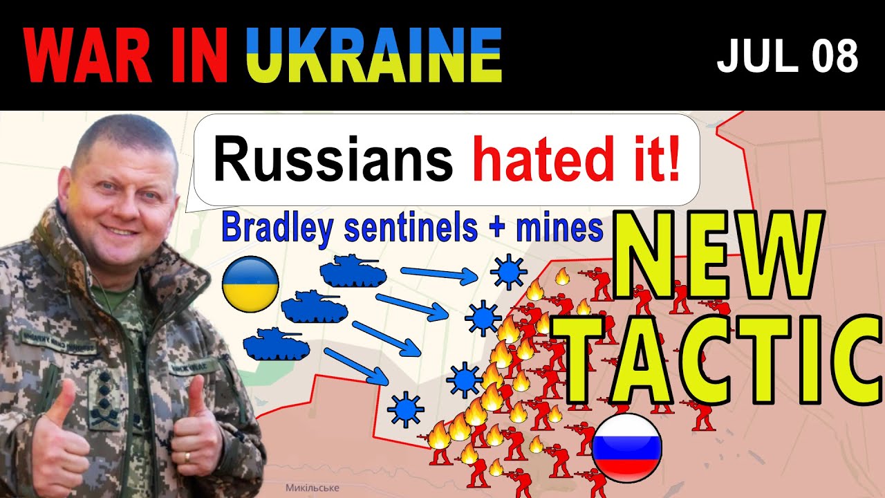 08 Jul: Ukrainian Bradley Units HUNT DOWN AND ERASE BROKEN RUSSIAN FORCES AMIDST DEADLY MINEFIELDS