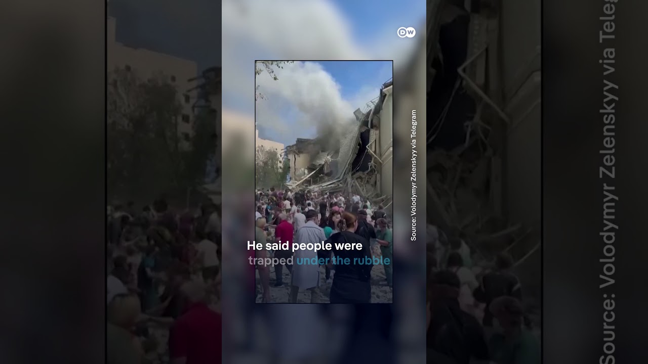 President Zelenskyy shares video from children's hospital hit by Russian attack | DW News