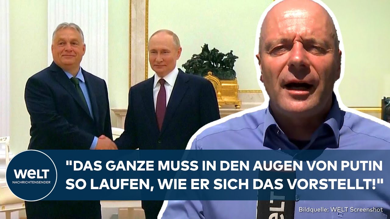 UKRAINE-KRIEG: Putins Sicht auf Orban-Besuch "Man begrüßt diese ´Friedensmission´ des Ungarn!"