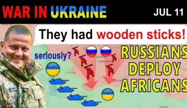 11 Jul: REAL FOOTAGE: AFRICAN SOLDIER ATTACKS UKRAINIANS WITH A WOODEN STICK | War in Ukraine
