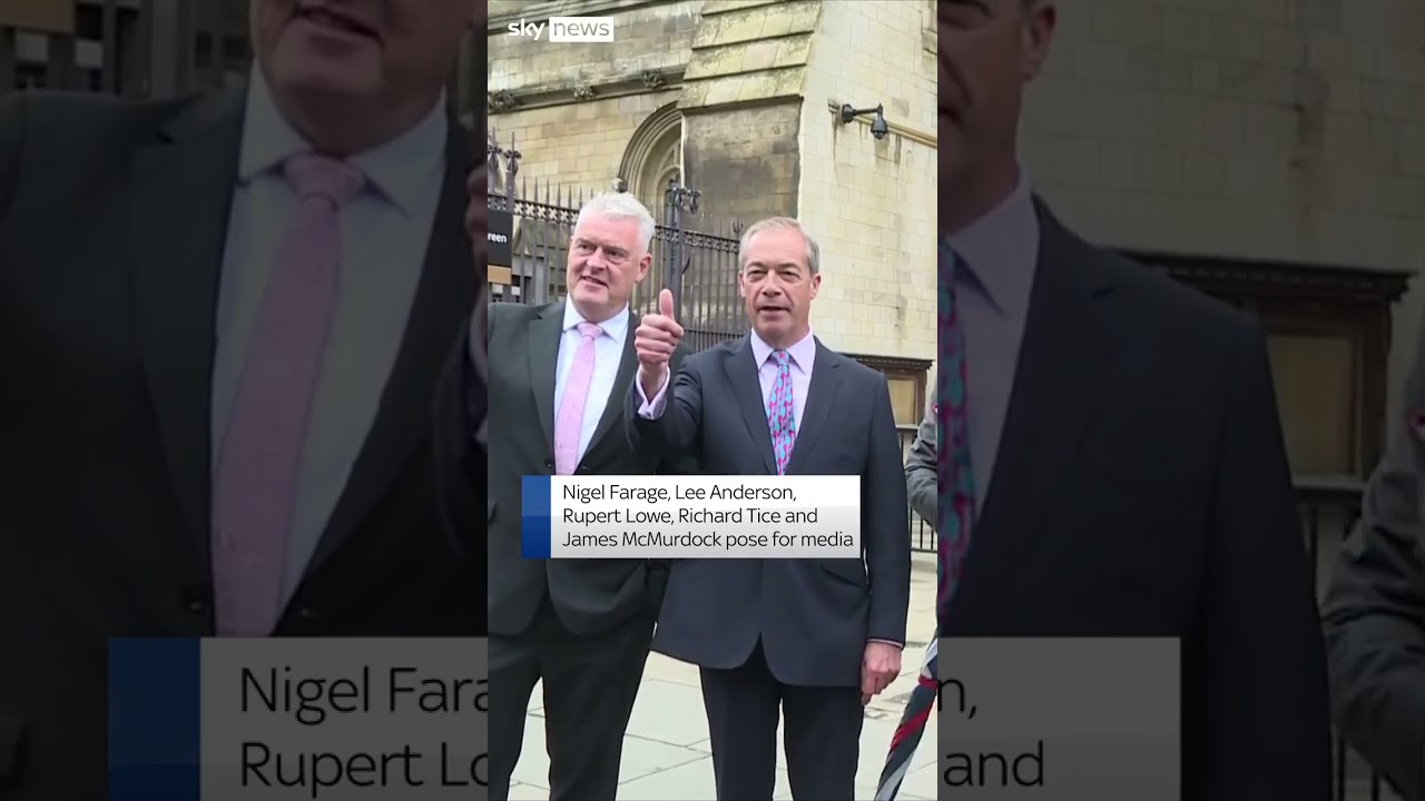 Reform UK MPs arrive at parliament