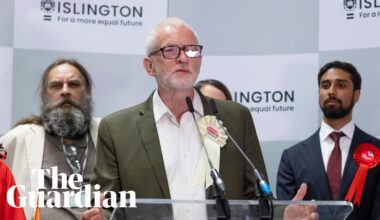 Jeremy Corbyn re-elected MP for Islington North as independent