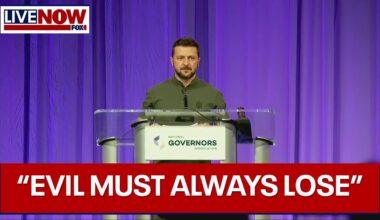Russia-Ukraine war: Zelenskyy gives speech after Biden calls him Putin | LiveNOW from FOX