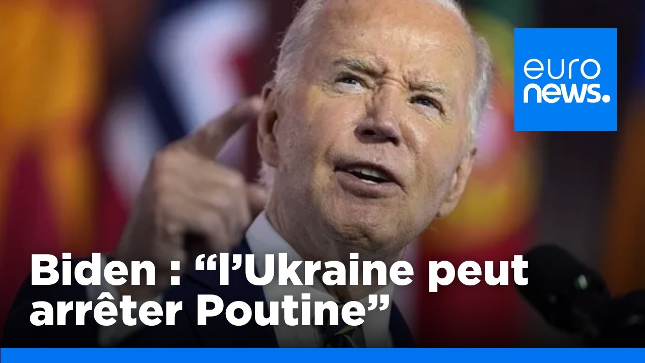 Sommet de l'OTAN :  Joe Biden affirme que l'Ukraine arrêtera Poutine | euronews 🇫🇷