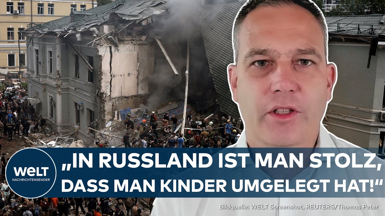 UKRAINE-KRIEG: Angriff auf Kiews Okhmatdyt Krankenhaus - Russland unterstellt Ukraine PR-Propaganda