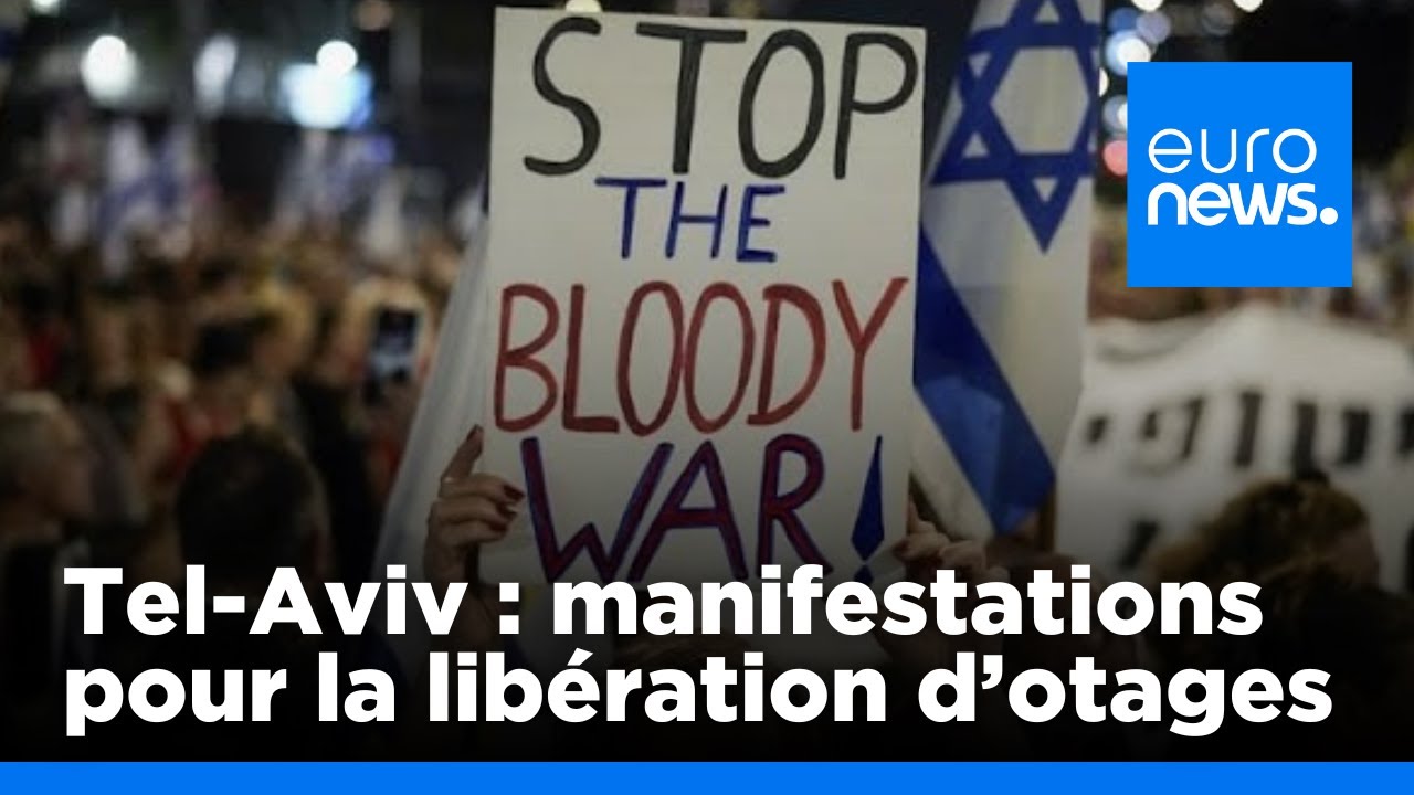 Des Israéliens manifestent à Tel-Aviv pour la "Journée de la perturbation" | euronews 🇫🇷