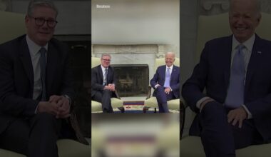 Keir Starmer tells Biden ‘football’s coming home’ during White House meeting after England victory