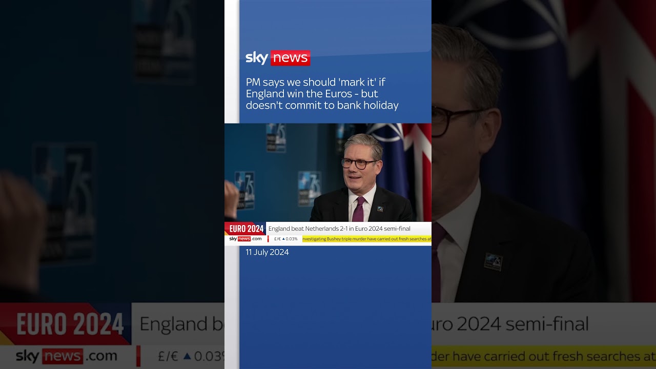 PM says we should 'mark it' if England wins Euros