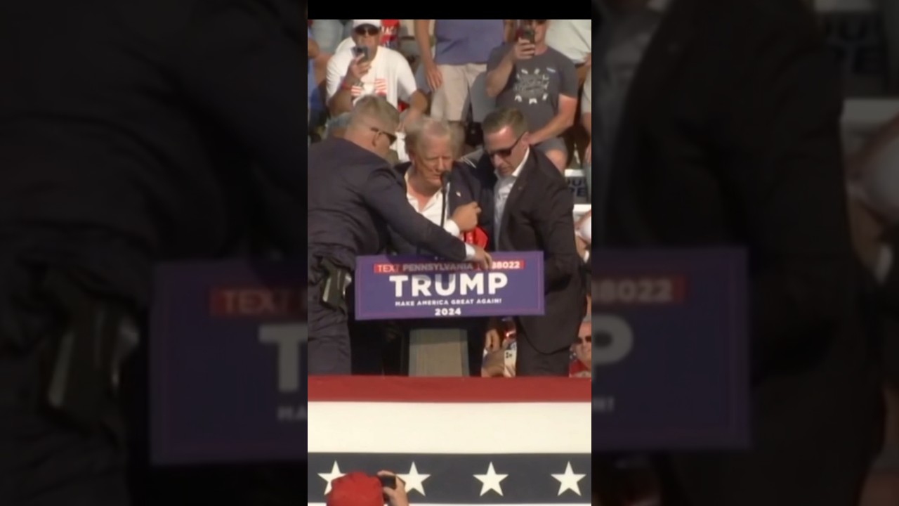Trump sufre un atentado y recibe el impacto de una bala en un mitin en Pensilvania