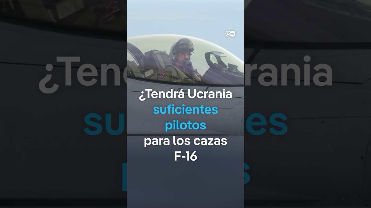 ¿Tendrá Ucrania suficientes pilotos para los cazas F-16 que recibe de sus aliados de la OTAN?
