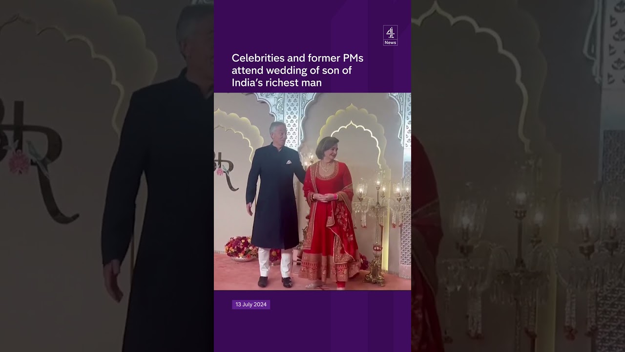 Former PMs attend £462 million Indian wedding