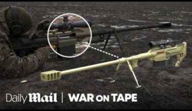 This Ukrainian sniper rifle is bigger than a human | War On Tape | Daily Mail