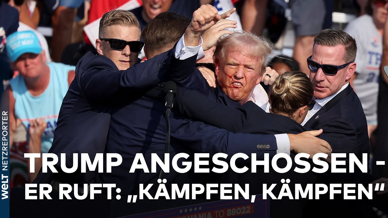 SCHÜSSE AUF DONALD TRUMP: Attentat! Kugeln verfehlen republikanischen Ex-Präsidenten um Haaresbreite