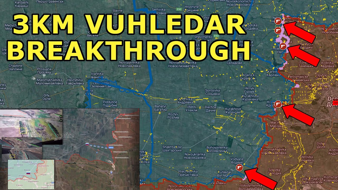 3KM Russian Vuhledar Breakthrough | Massive Ukrainian Gaps in Defense | Russian Mobilization?