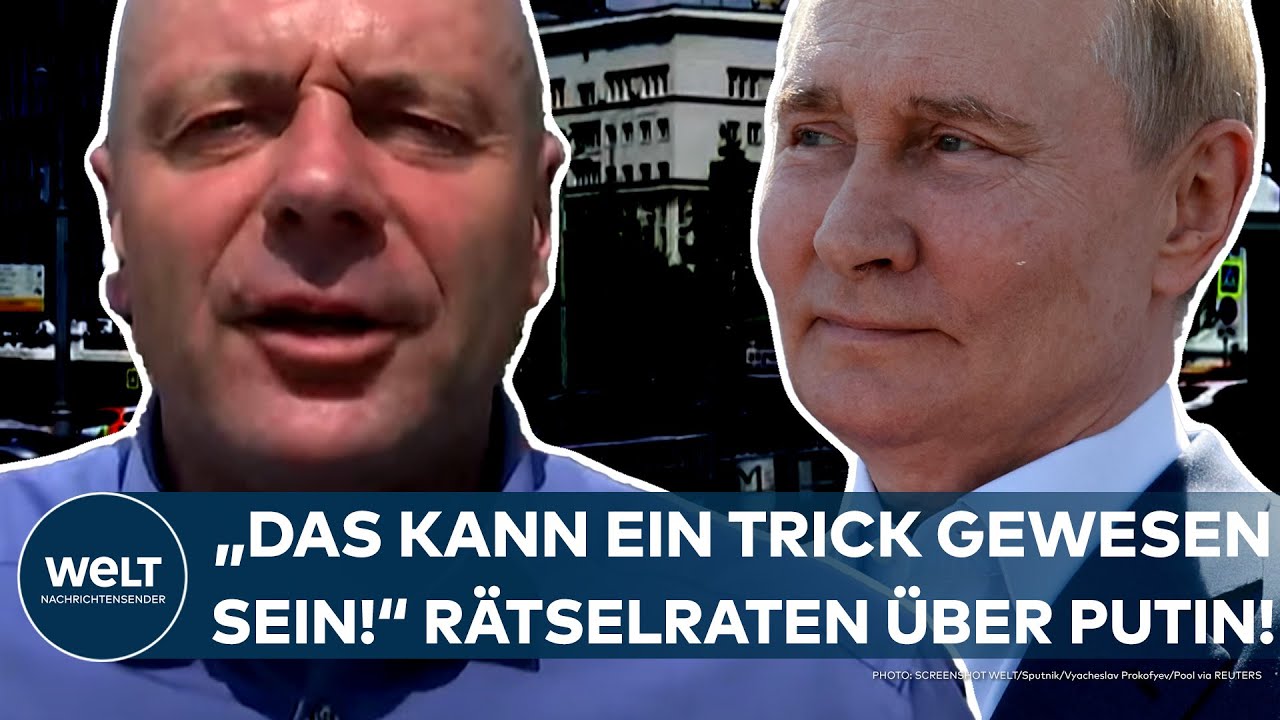 PUTIN: "Das kann eine Finte, ein Trick gewesen sein!" Bei diesem Thema setzt er sein Pokerface auf