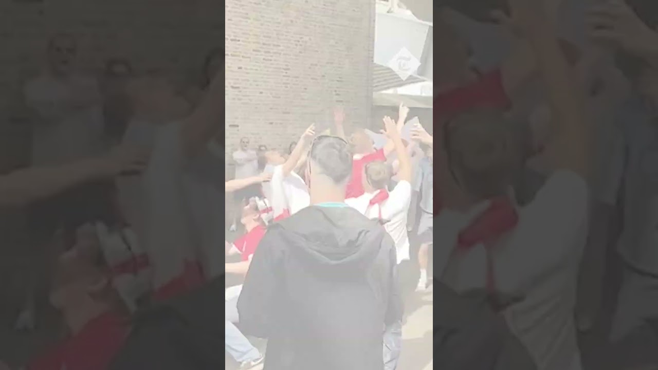 England fans dance in street before Euros kick-off