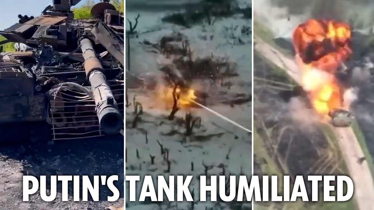 Ukraine blasts 100th T-90M tank to bits - Putin's favourite which he described as 'best in world'