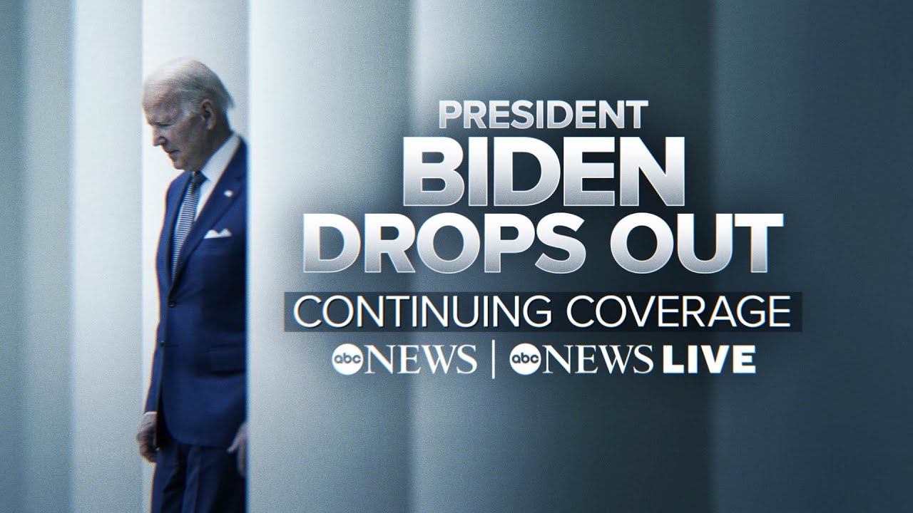 LIVE: President Biden drops out of 2024 presidential race, endorses VP Kamala Harris