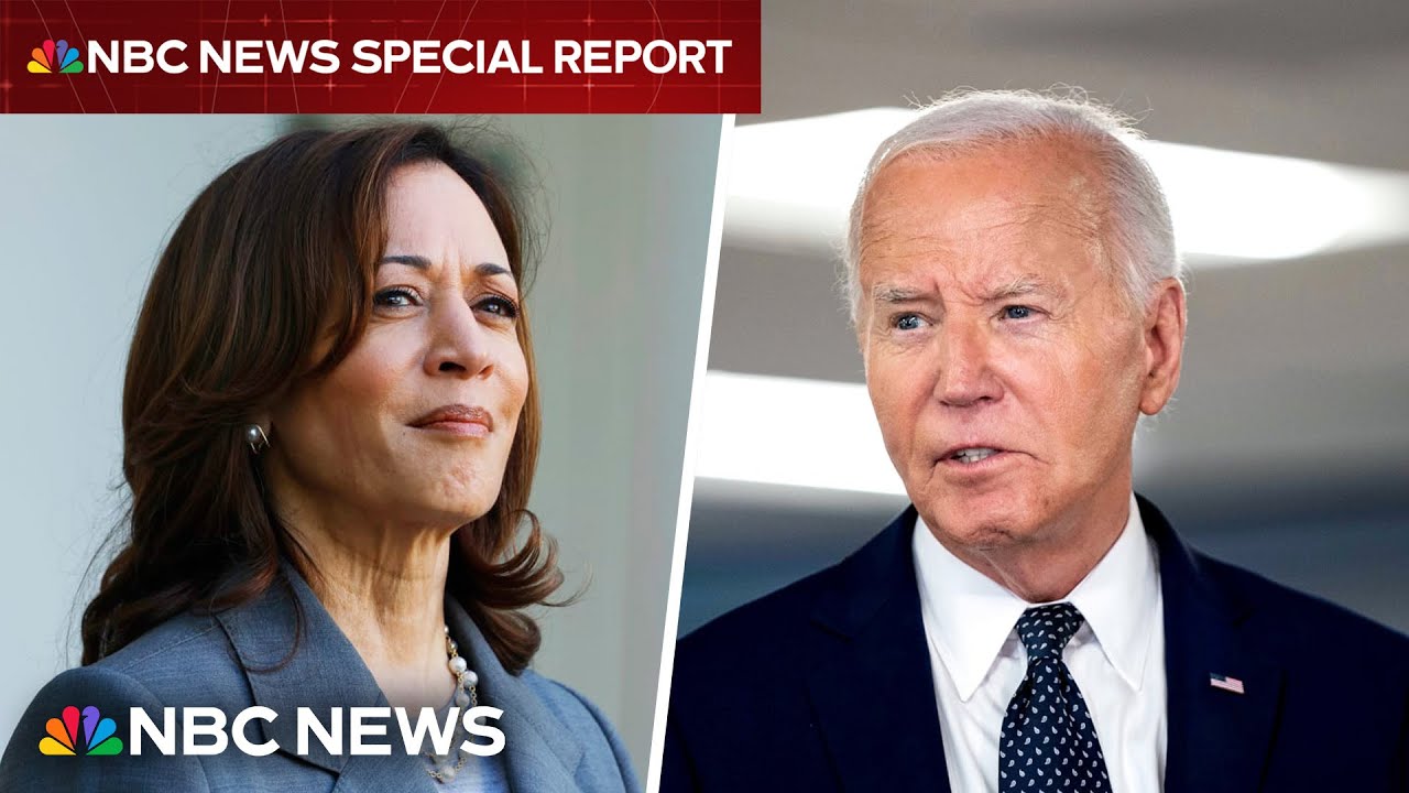 LIVE: President Biden exits 2024 presidential race, endorses Kamala Harris | NBC News NOW