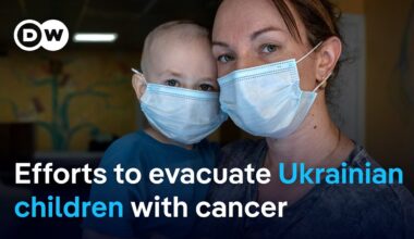 Ukrainian children living with cancer transferred abroad | DW News