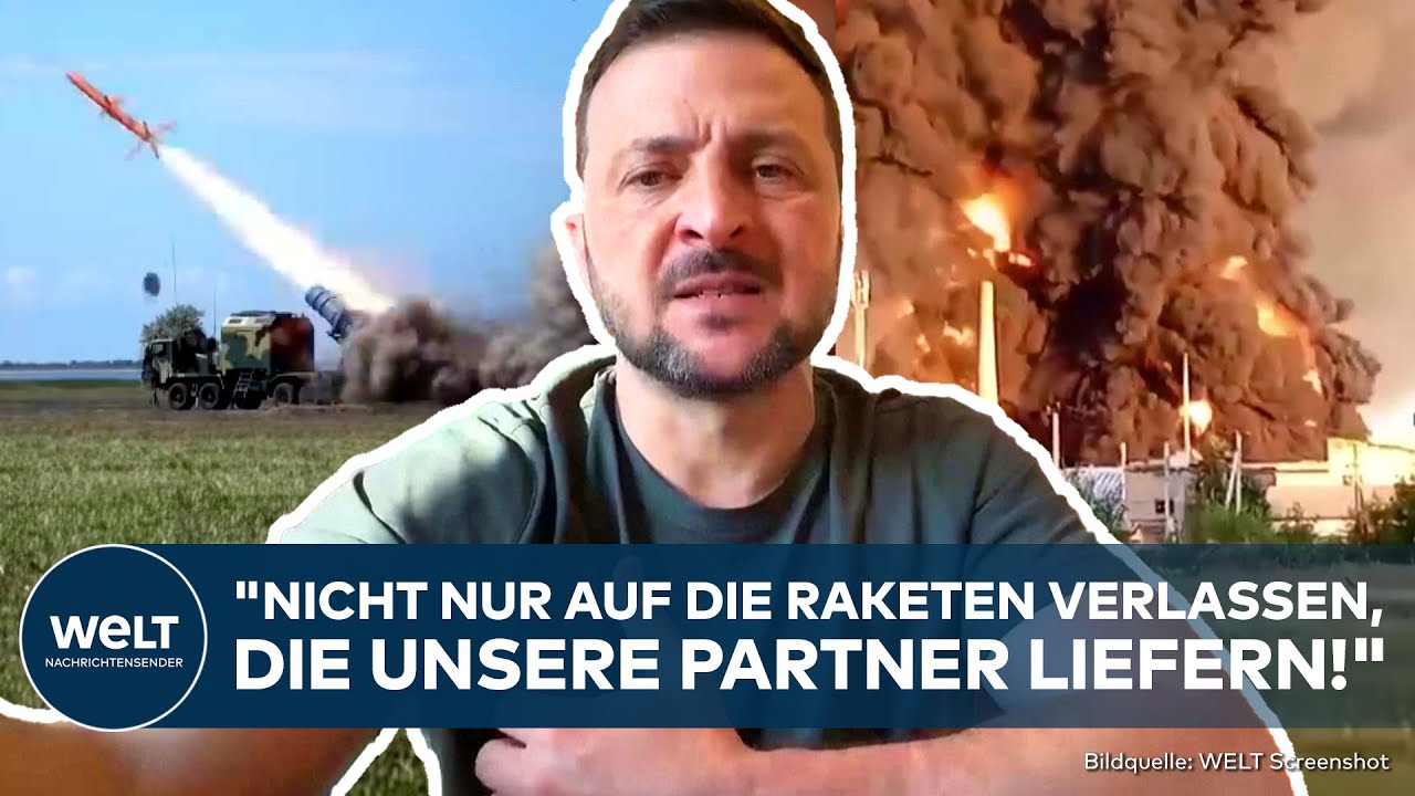 UKRAINE-KRIEG: Selenskyj verkündet eigenes Raketenprogramm! Treffer tief im russischen Kernland!