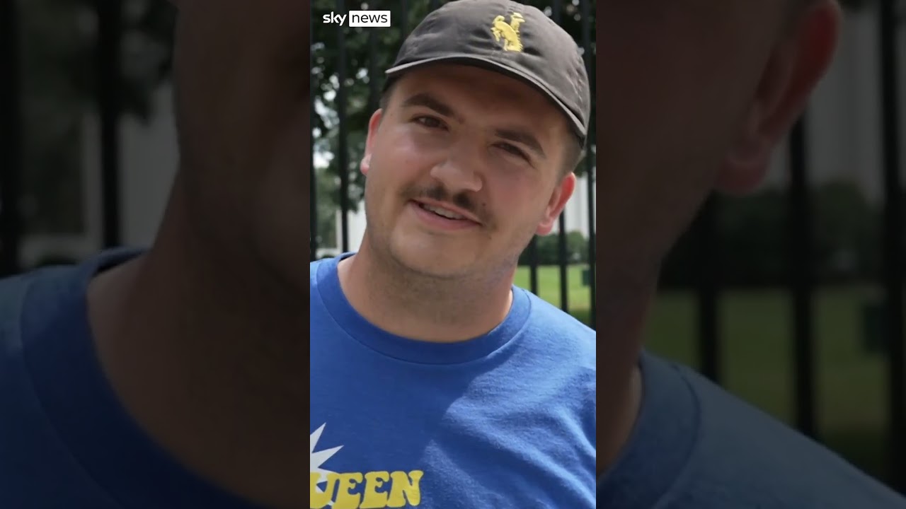 People outside the White House react to Joe Biden withdrawing from the presidential race