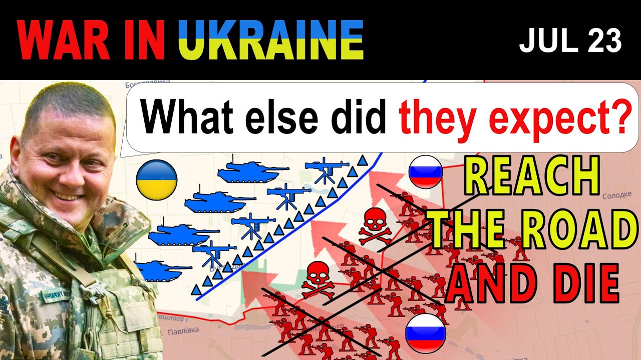 23 Jul: Desperate Try: Russians Reach Ukrainian Road and Die! | War in Ukraine Explained